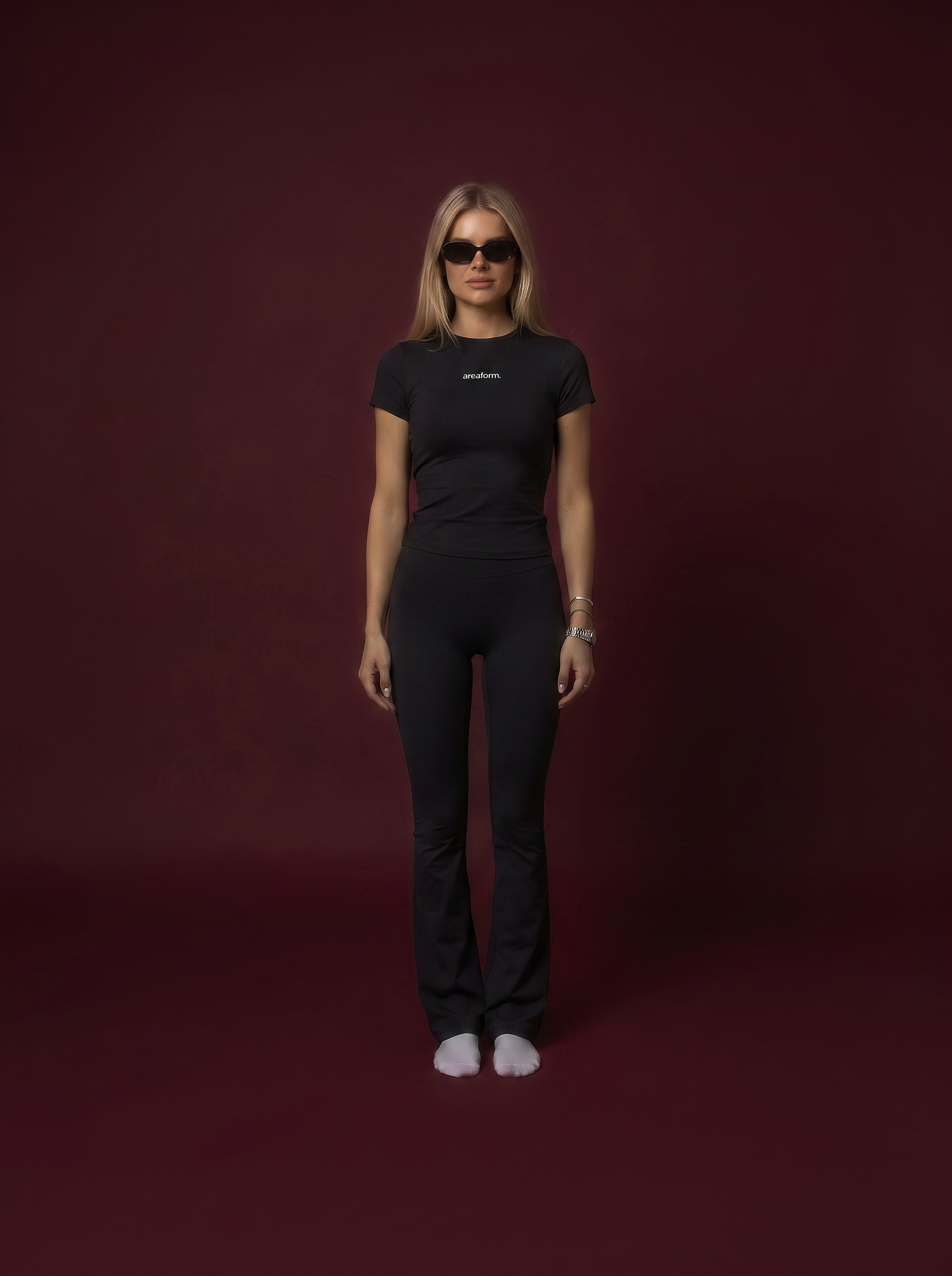 SOFT SCULPT FLARE LEGGING - BLACK