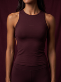 SCULPT TOP  - BURGANDY