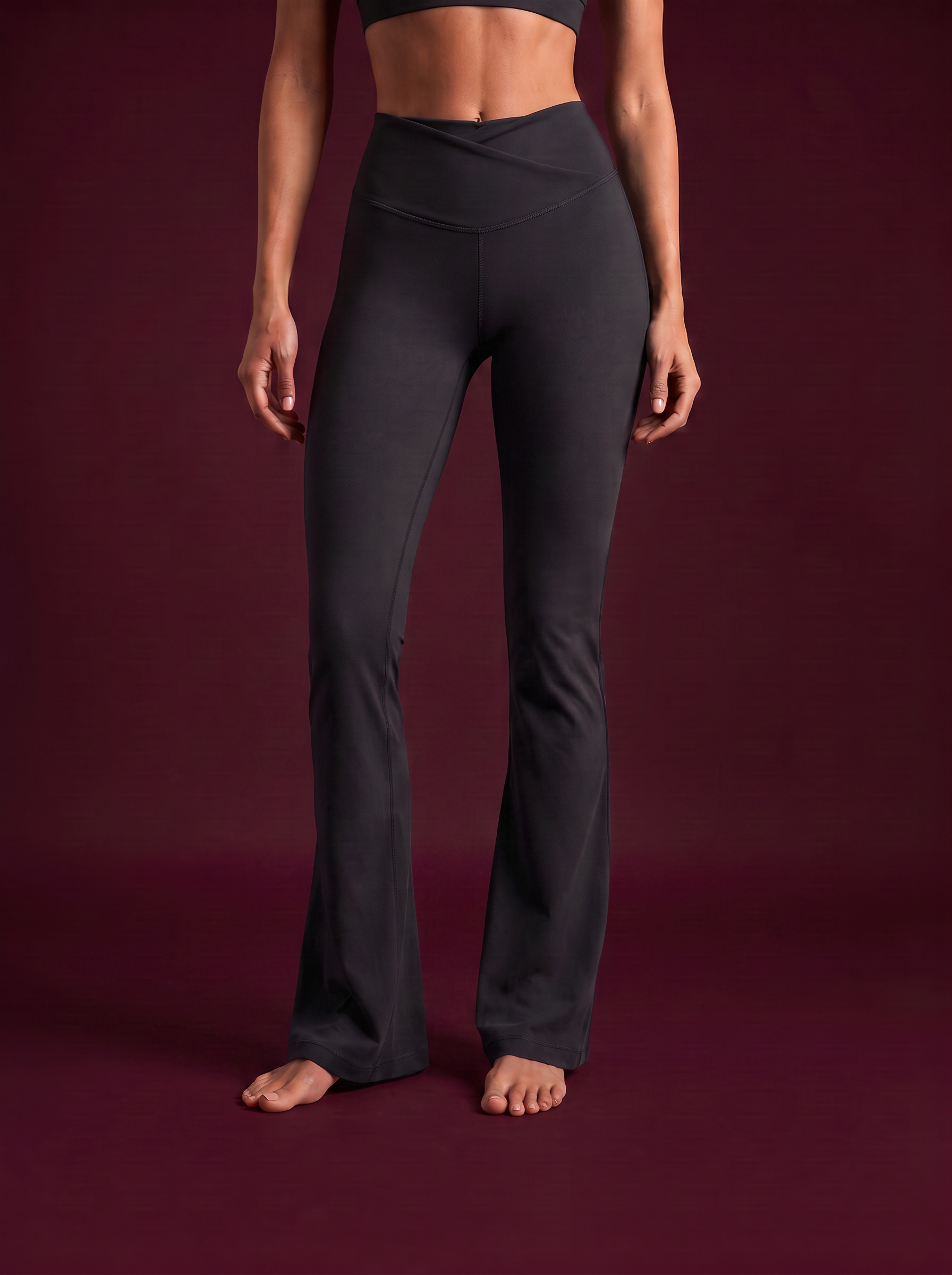 SOFT SCULPT FLARE LEGGING - BLACK